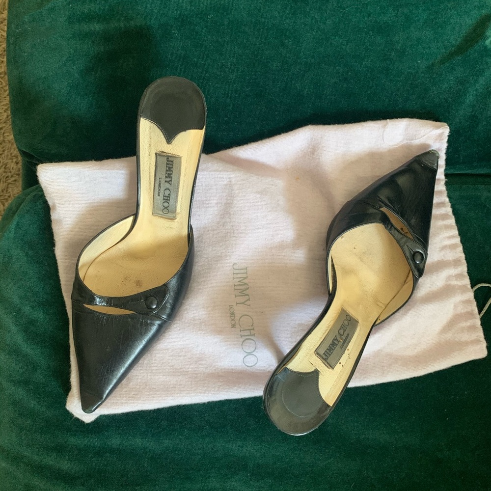 Jimmy Choo shoes, worn with much life yet size 8.